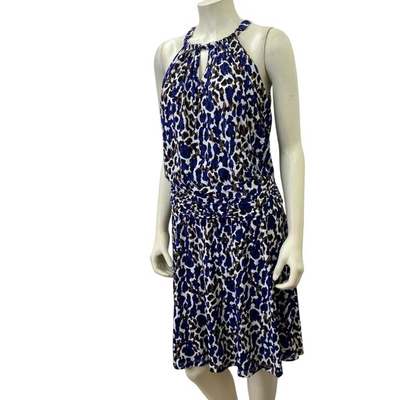 Suzy‎ Chin for Maggy London  Leopard Print Sleeveless Halter Dress 10 - Picture 2 of 9